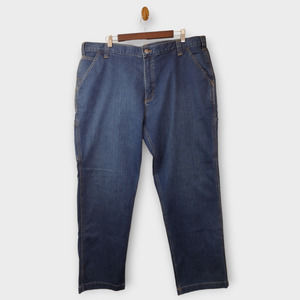 Carhartt Jeans Men 42x30 Blue Rugged Flex Relaxed Fit Utility Straight Leg Pants